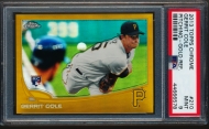 2013 Topps Chrome 210 Gerrit Cole Gold Refractor 33/50 - PSA 9