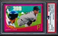 2013 Topps Chrome 210 Gerrit Cole Pink Refractor 5/5 - PSA 10