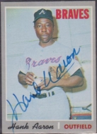 Hank Aaron - 1970 Topps Auto
