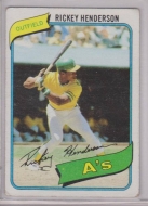 Rickey Henderson - 1980 Topps Rookie