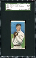 1909-11 T206 Christy Mathewson Dark Cap - SGC 45 AB 350