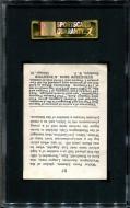 1915 Cracker Jack Walter Johnson - SGC 40