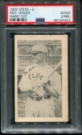 1922 W575-2 George Sisler - PSA 2mk
