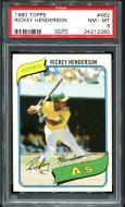 1980 Topps Rickey Henderson - PSA 8