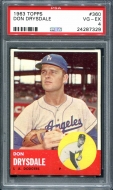 1963 Topps Don Drysdale - PSA 4