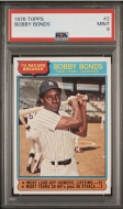 010021 - 1976 TOPPS #2 BOBBY BONDS REC. BREAKER - PSA MINT 9 - PC