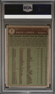 010042 - 1976 TOPPS #4 DAVEY LOPES REC. BREAKER - PSA MINT 9 - PC - $50 - $55