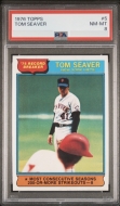 010051 - 1976 TOPPS #5 TOM SEAVER REC. BREAKER - PSA NM-MT 8 - PC - $45 - $50
