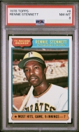 010061 - 1976 TOPPS #6 RENNIE STENNETT REC. BREAKER - PSA 8 - PC