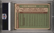 010102 - 1976 TOPPS #10 LOU BROCK - PSA MINT 9 - PC