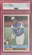010281 - 1976 TOPPS #28 DUSTY BAKER - PSA NM 7 - PC - $20