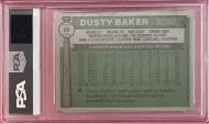 010282 - 1976 TOPPS #28 DUSTY BAKER - PSA NM 7 - PC - $20
