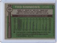 012902 - 1976 TOPPS #290 TED SIMMONS - EX - PC - $5