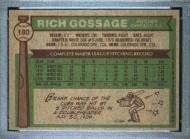 011802 - 1976 TOPPS #180 RICH GOSSAGE - PSA MINT 9 - PC