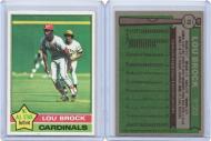 1976 TOPPS # 10 LOU BROCK - PC