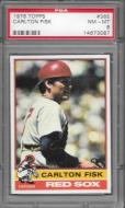 1976 Topps #365 Carlton Fisk - PSA 8 - $20.00