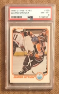 1981 O-PEE-CHEE #125 WAYNE GRETZKY SUPER ACTION - PC - PSA 8