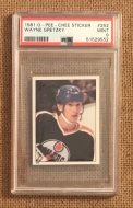 1981 O-PEE-CHEE STICKER #252 WAYNE GRETZKY - PC - PSA 9