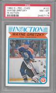 1982 O Pee Chee #107 Wayne Gretzky In Action- PSA 8 - $10.00