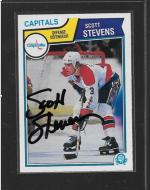 1982 O Pee Chee #376 Scott Stevens - Autographed - $10.00