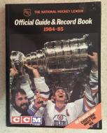 Guides: 1984-85 Official Guide & Record Book W/ CCM Logo - $25.00