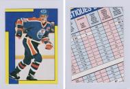 1985 O-PEE-CHEE STICKER BOOK COVER CUT CARD - WAYNE GRETZKY - PC
