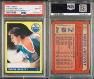 1985 TOPPS BOX BOTTOMS #G WAYNE GRETZKY - PSA 8 - PC