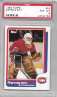 1986 Topps # 53 Patrick Roy - PSA 8 - $50.00