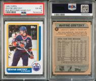 1986 TOPPS BOX BOTTOMS #F WAYNE GRETZKY - PSA 6 - PC