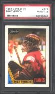 1987 O Pee Chee #215 Mike Vernon - PSA 8 - $8.00