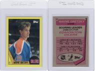 1987 TOPPS BOX BOTTOM #A WAYNE GRETZKY - PC