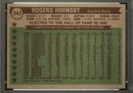 013422 - 1976 TOPPS #342 ROGERS HORNSBY - PSA NM-MT 8 - PC