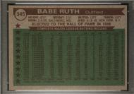 013452 - 1976 TOPPS #345 BABE RUTH - PSA NM-MT+ 8.5 - PC