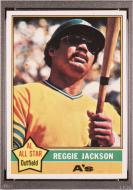 015001 - 1976 TOPPS #500 REGGIE JACKSON - PSA NM-MINT 8 - PC - $80 - $85