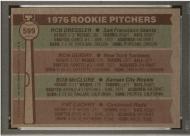 015992 - 1976 TOPPS #599 ROOKIE PITCHERS - GUIDRY - PSA NM 7 - PC - $30 - $35