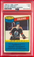 1980 O-PEE-CHEE #182 WAYNE GRETZKY TEAM LEADER - PC - PSA 7