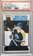 1980 TOPPS # 3 WAYNE GRETZKY RECORD BREAKER - PC - PSA 8