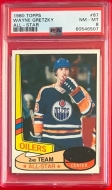 1980 TOPPS # 67 WAYNE GRETZKY ALL STAR - PC - PSA 8
