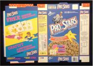 Cereal Boxes: 1989 Pro Stars Free Rub Downs Factory Flat - $50.00