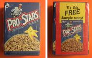 Cereal Boxes: Pro Stars Mini "Free Sample" - Full - $15.00