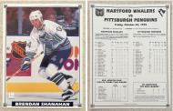 HK: 1995 WHALERS MAGAZINE LINE-UP CARD BRENDAN SHANAHAN - PC