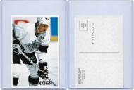 Cards: 1994 LA Kings Postcard Leaning on Stick - $20.00