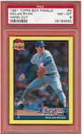 1991 Topps Box Bottoms #N Nolan Ryan - PSA 8 - $15.00
