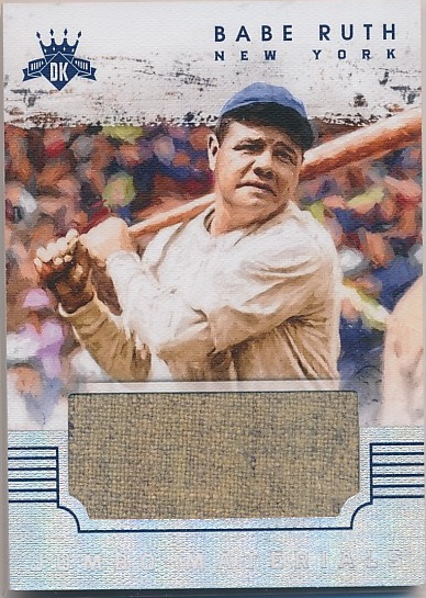 babe ruth jersey card