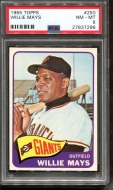 1965 Topps Willie Mays - PSA 8